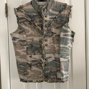 STAR JEANS CAMOUFLAGE VEST SIZE M